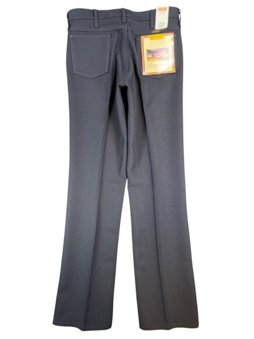 Wrangler Mens Y2K Wrancher Bootcut Dress Pants 34x34 Navy Polyester NWT 82NV